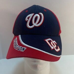 Washington Nationals MLB Baseball Cap Hat Fan Favorite Red‎ Blue DC Strapback